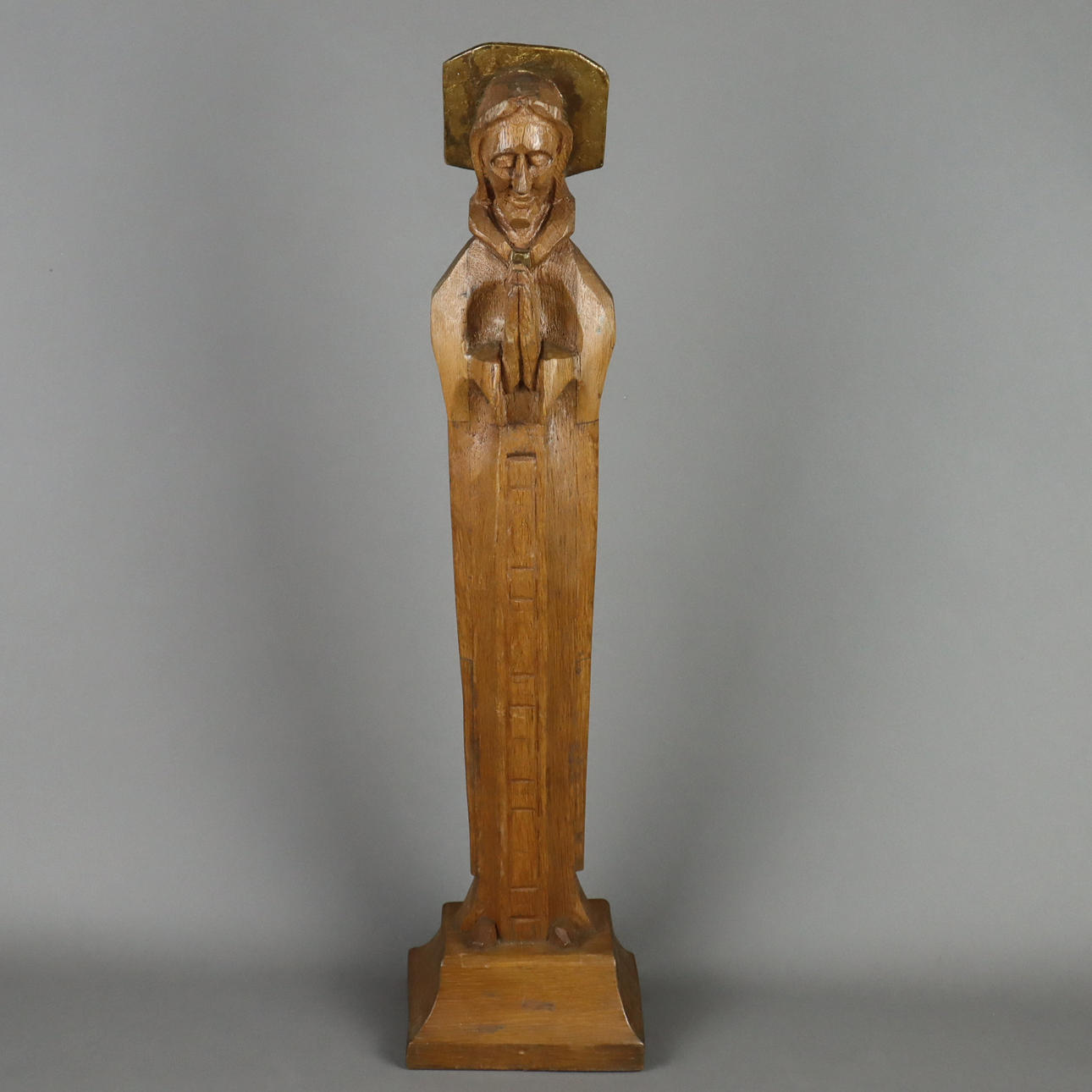 FIGURA SANTO orante - madera.