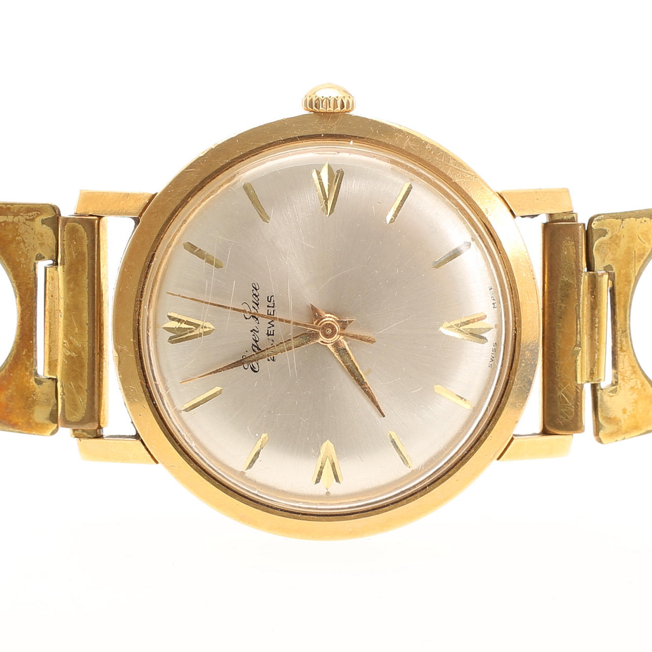 MEN'S BRACELET WATCH, 18k gold, Eiger Lux.