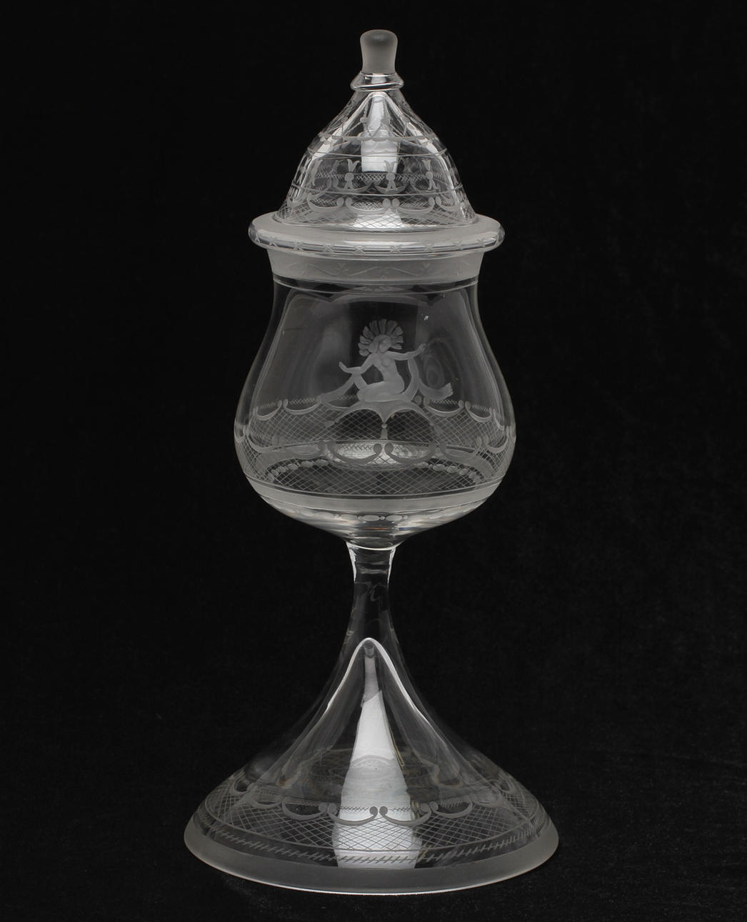 LOCKPOKAL, glas, Orrefors, design Edward Hald.