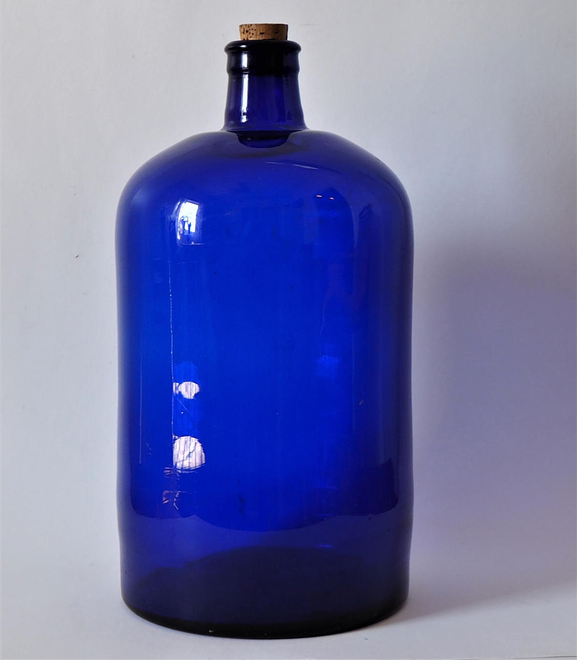 APTEIKKIPULLO, sininen lasi, 1900-luvun alku.