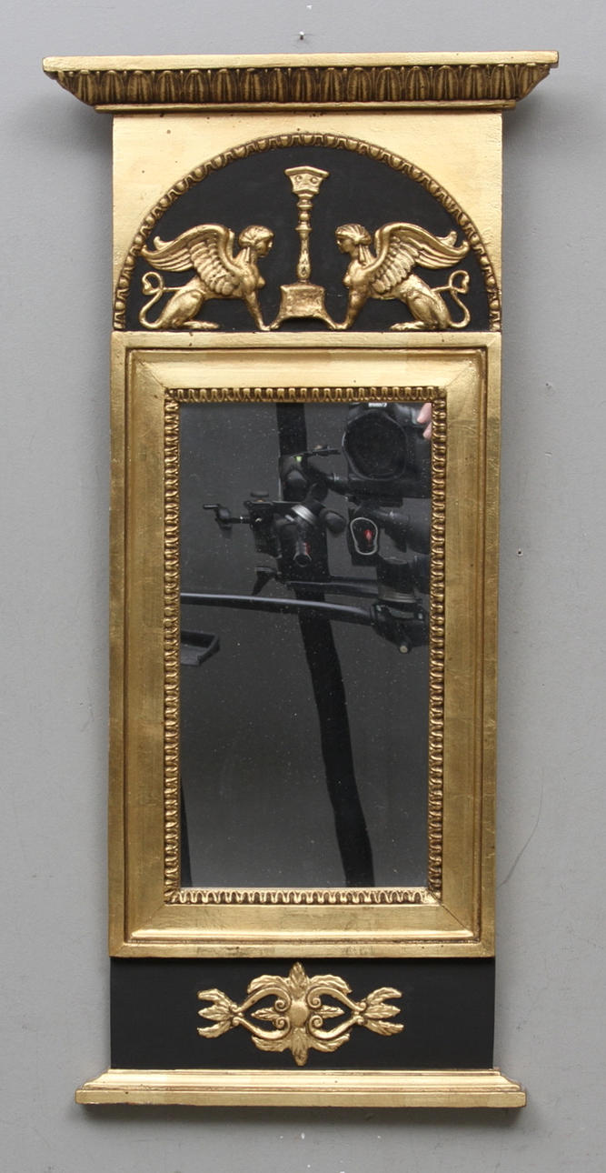 SPEGEL, Empire, 1800-talet första hälft, hallstämplad och signerad.