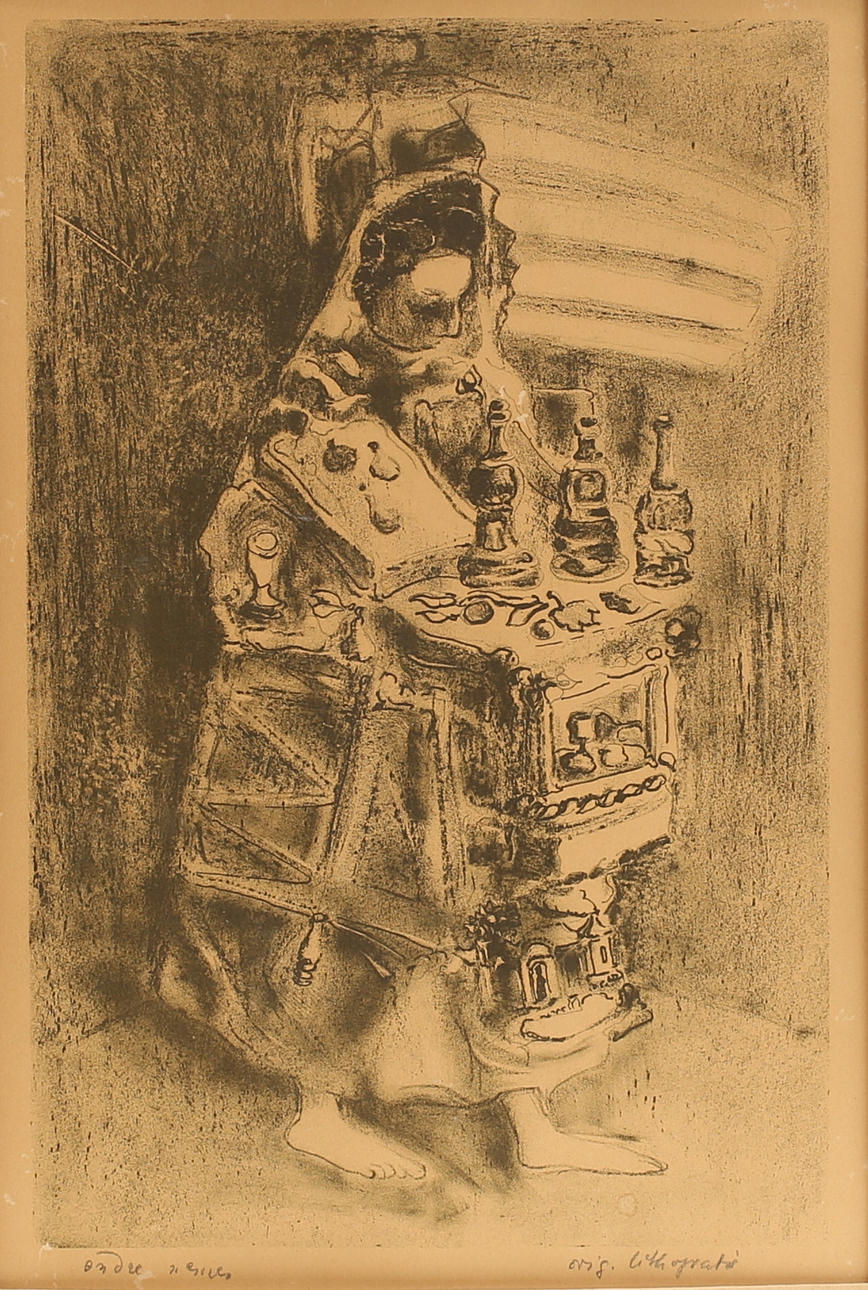 ENDRE NEMES. Originallitografi, signerad.