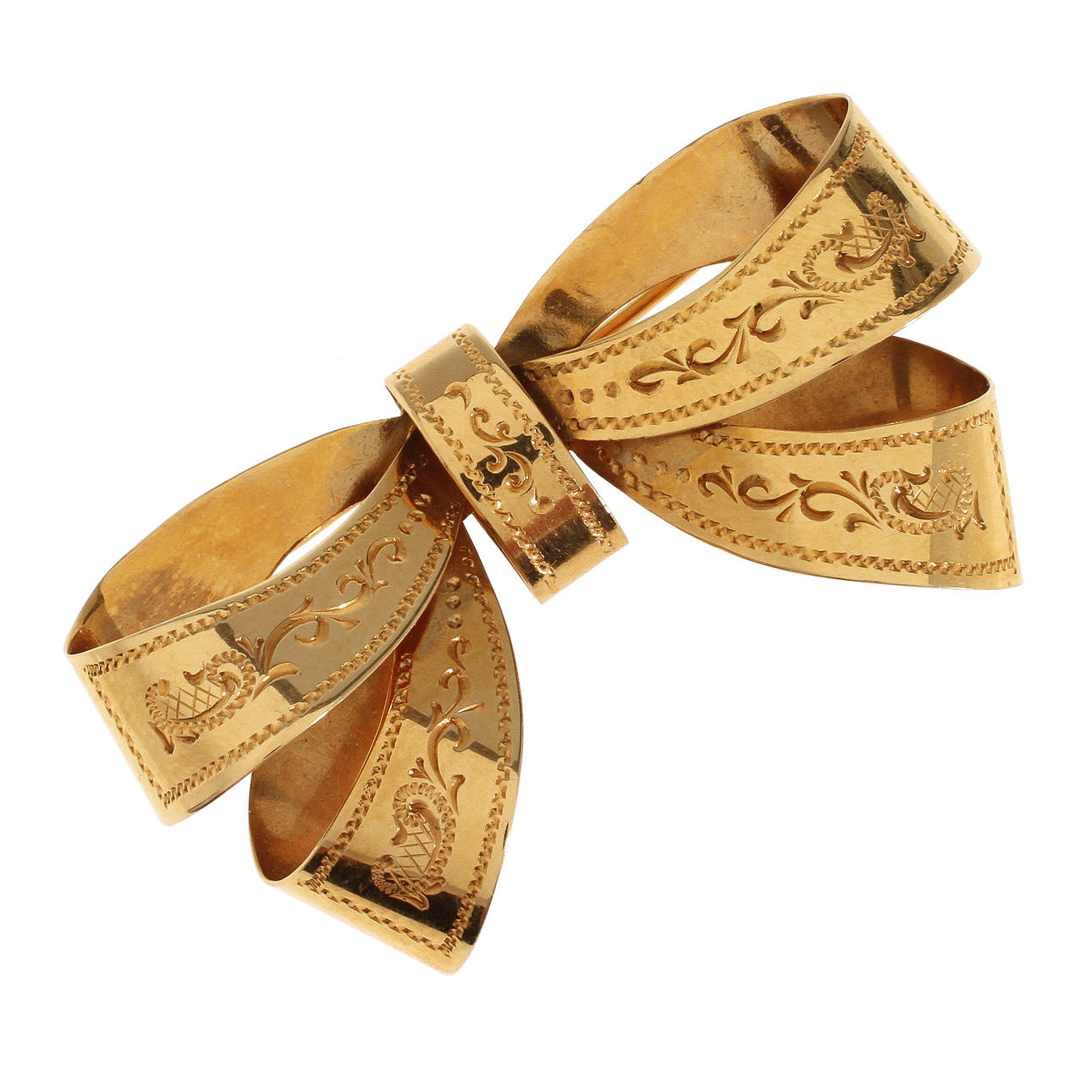 BROSCH, 18k guld, 1950, ca 5,7 gram.