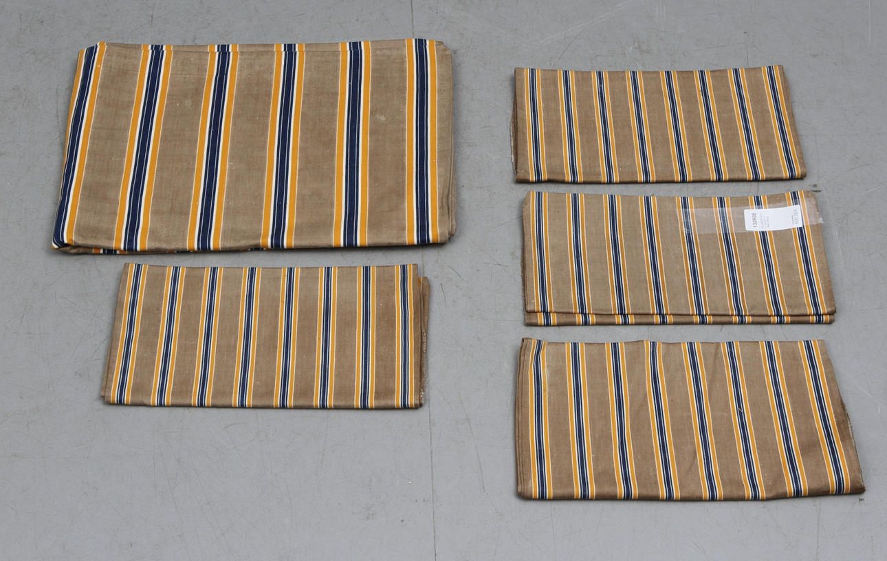 ALLMOGETEXTIL, åkdynor, 5 delar, Skåne.