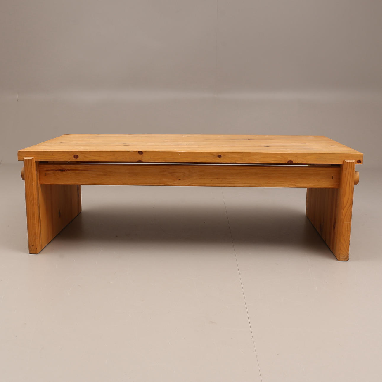 COFFEE TABLE, pine, design Yngve Ekström, Swedish, 1970s.