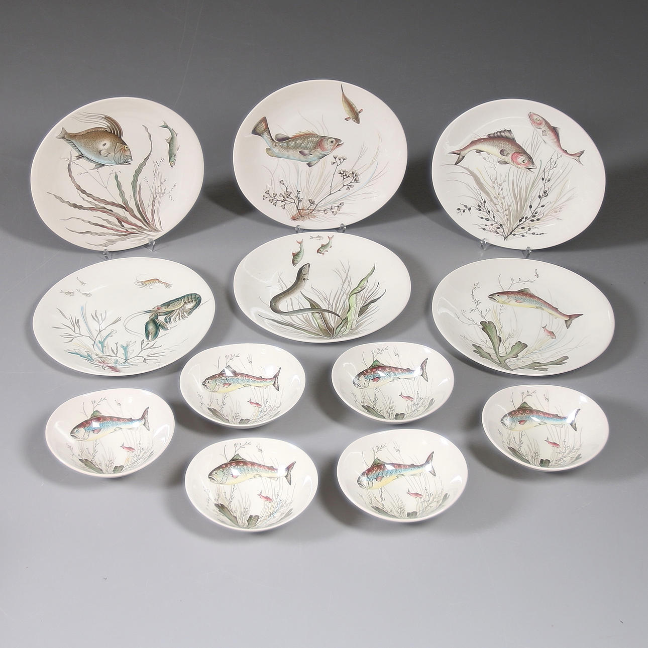 FISKSERVIS, 12 delar, Johnson Brothers, England.