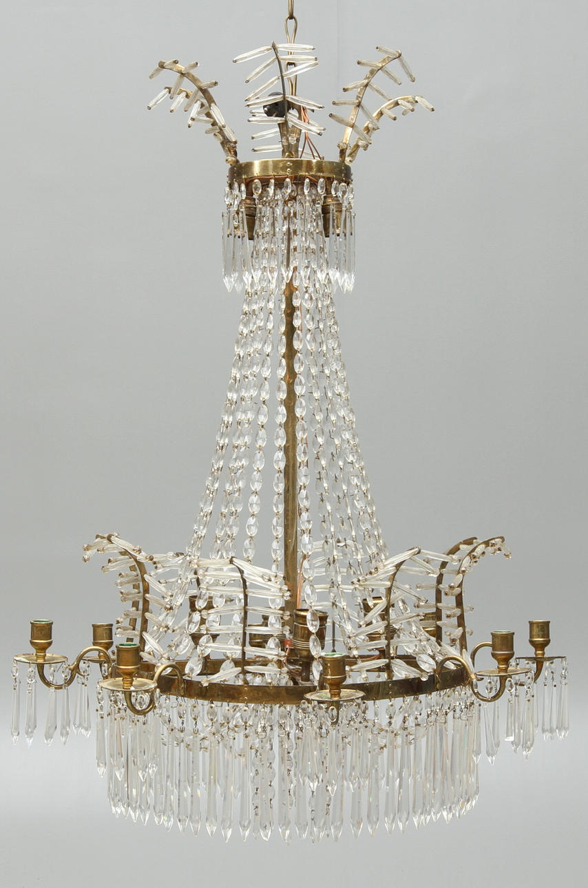 LJUSKRONA, för 8 ljus, 1800-talets första hälft.