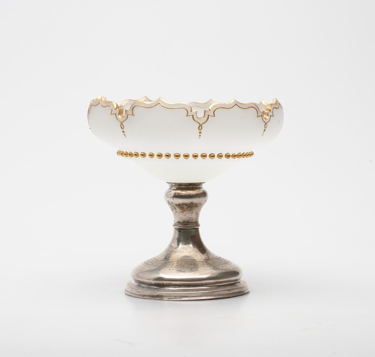 SKÅL på FOT, glas och metall, 1800/1900-tal.