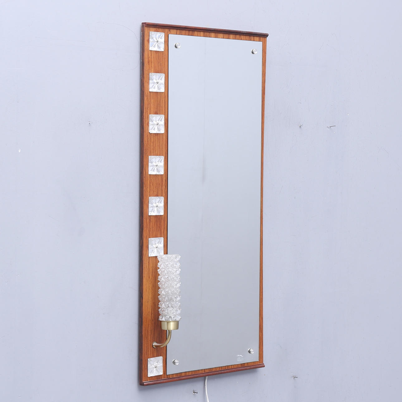 SPEGEL med belysning, Eriksmåla Glas.