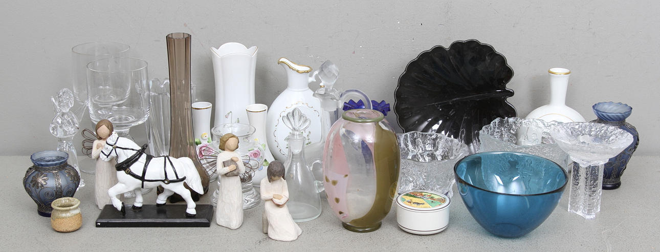 GLAS och PORSLIN, bl.a. Hackefors.