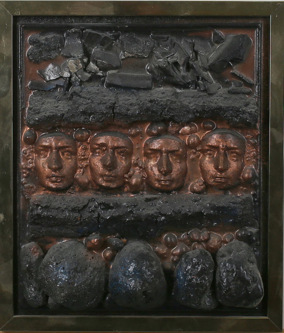 ALF STRIDSFELDT. Ur utgrävningssviten. Blandteknik. Signerad a tergo och daterad 1987.