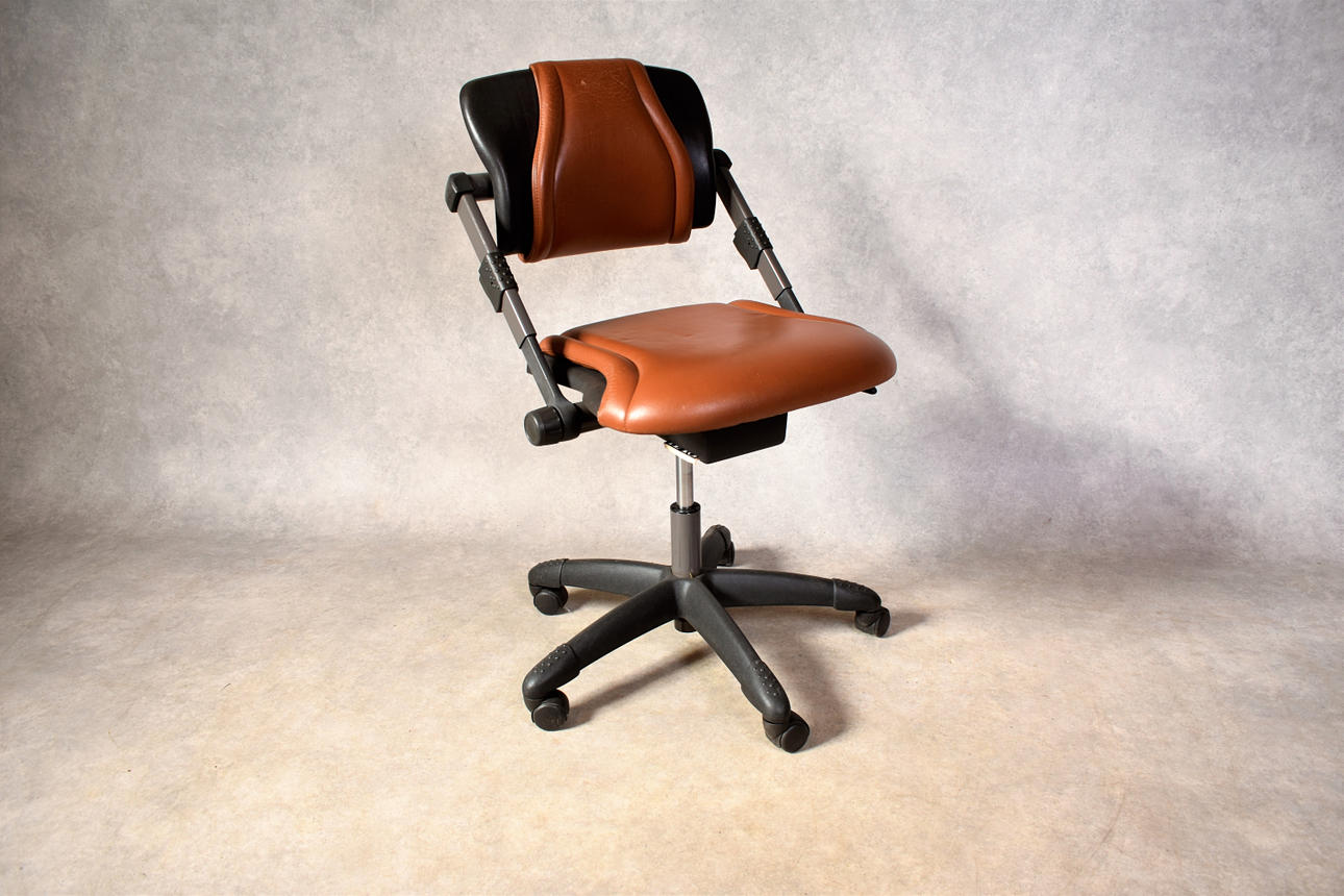 KONTORSTOL, HÅG SCIO, skinn.