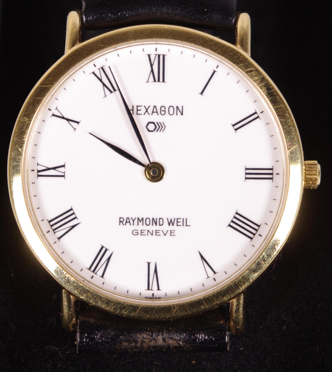 HERRARMBANDSUR, "Hexagon", Raymond Weil, Geneve.
