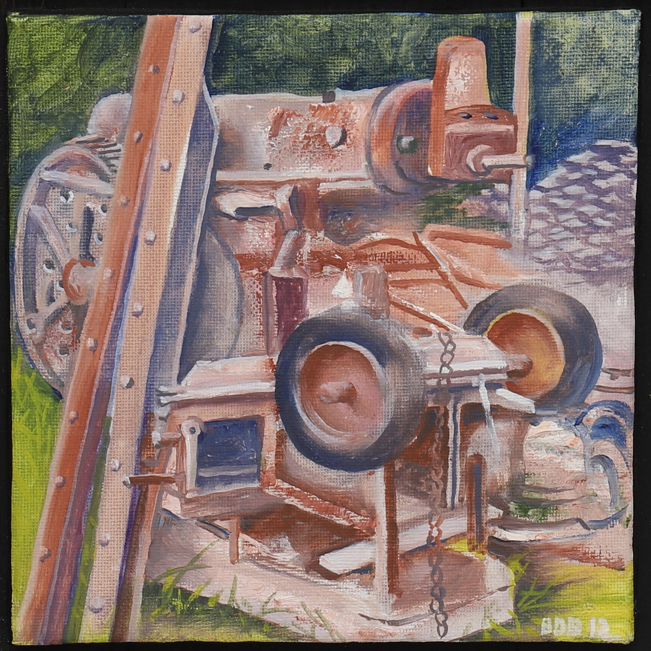 BOB MATSON. Öl auf Leinwand, Maschine, Bob 12.