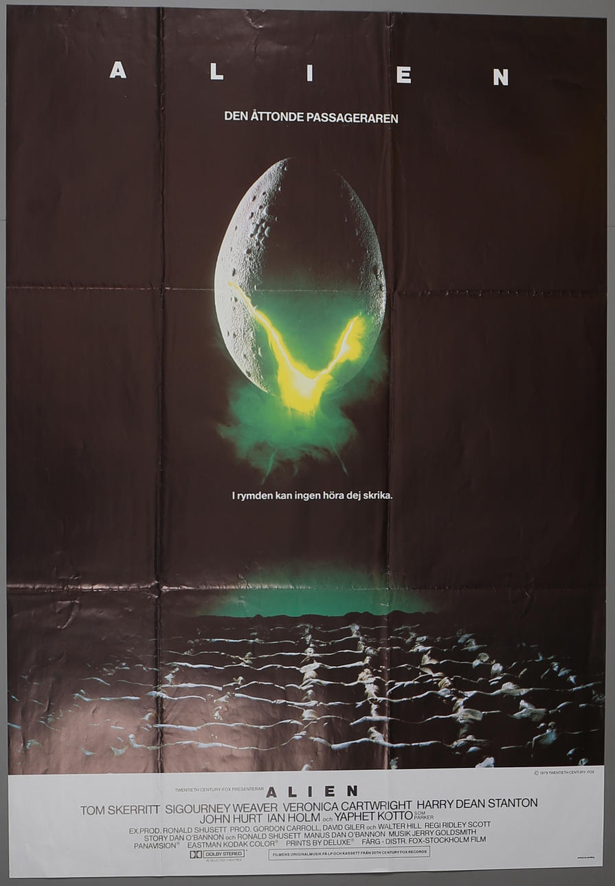 FILM POSTER. "Alien" the eighth passenger.