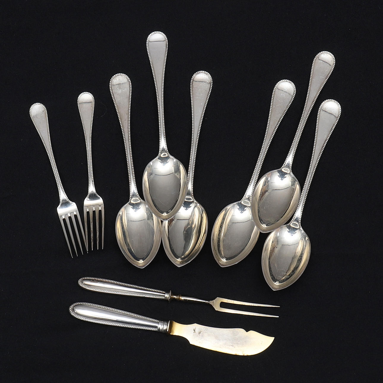 ATERINALUSTEOSAT, 10 kpl, 800 hopeaa, Tesdorff, Saksa.