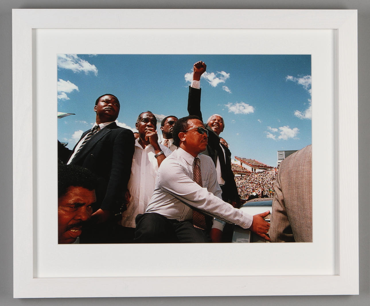 ULF BERGLUND. "Nelson Mandela". Färgfotografi. Pigment print. Signerat a tergo Ulf Berglund 1/25.