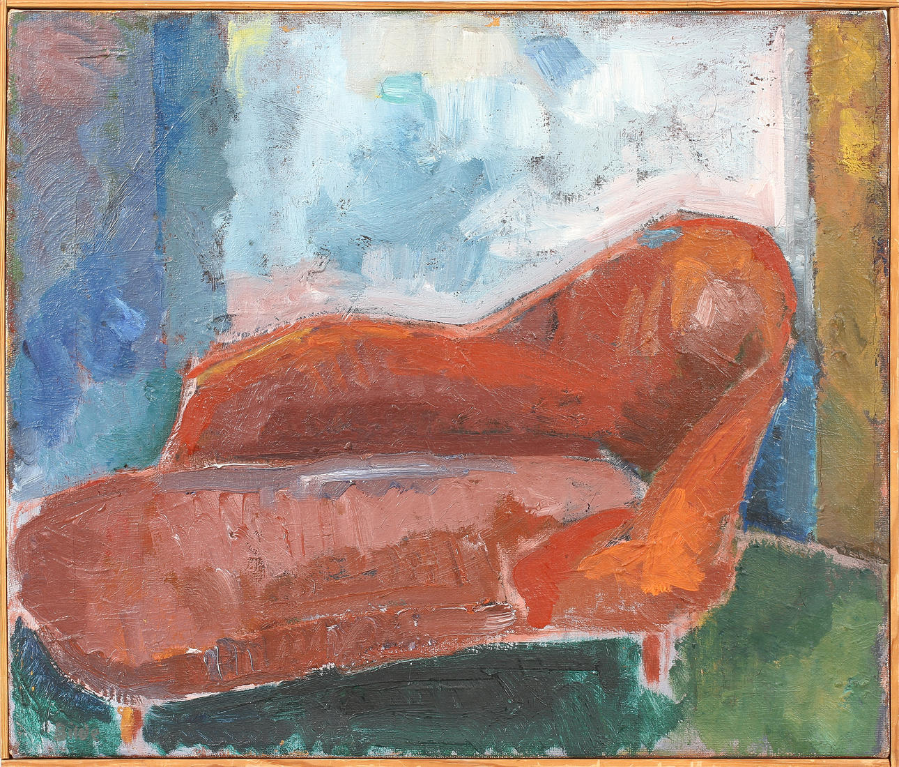 MAX BILDE, olja på duk, sign.