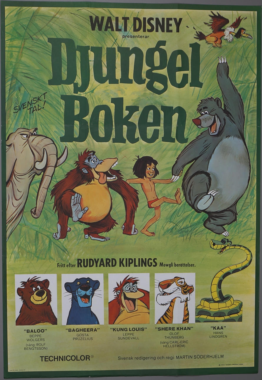 FILMAFFISCH. "Djungelboken".