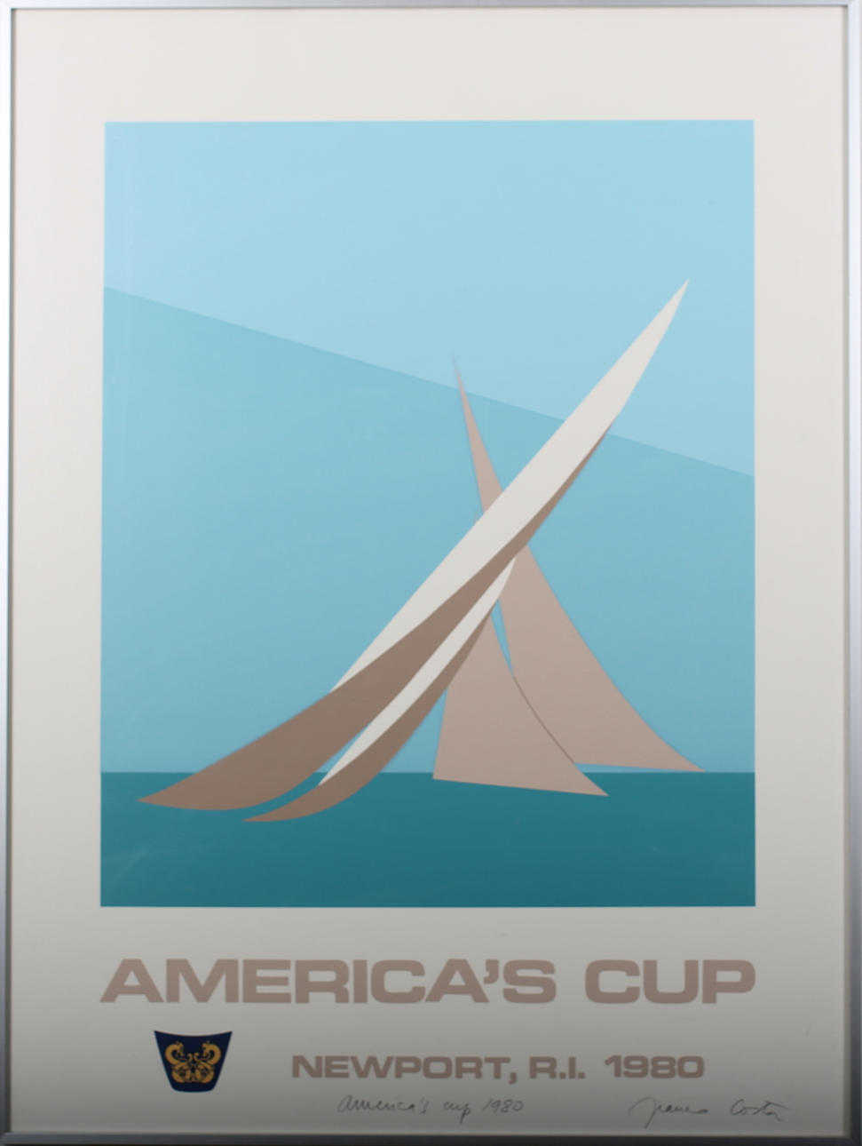 AFFISCH. American Cup 1990. Franco Costa.