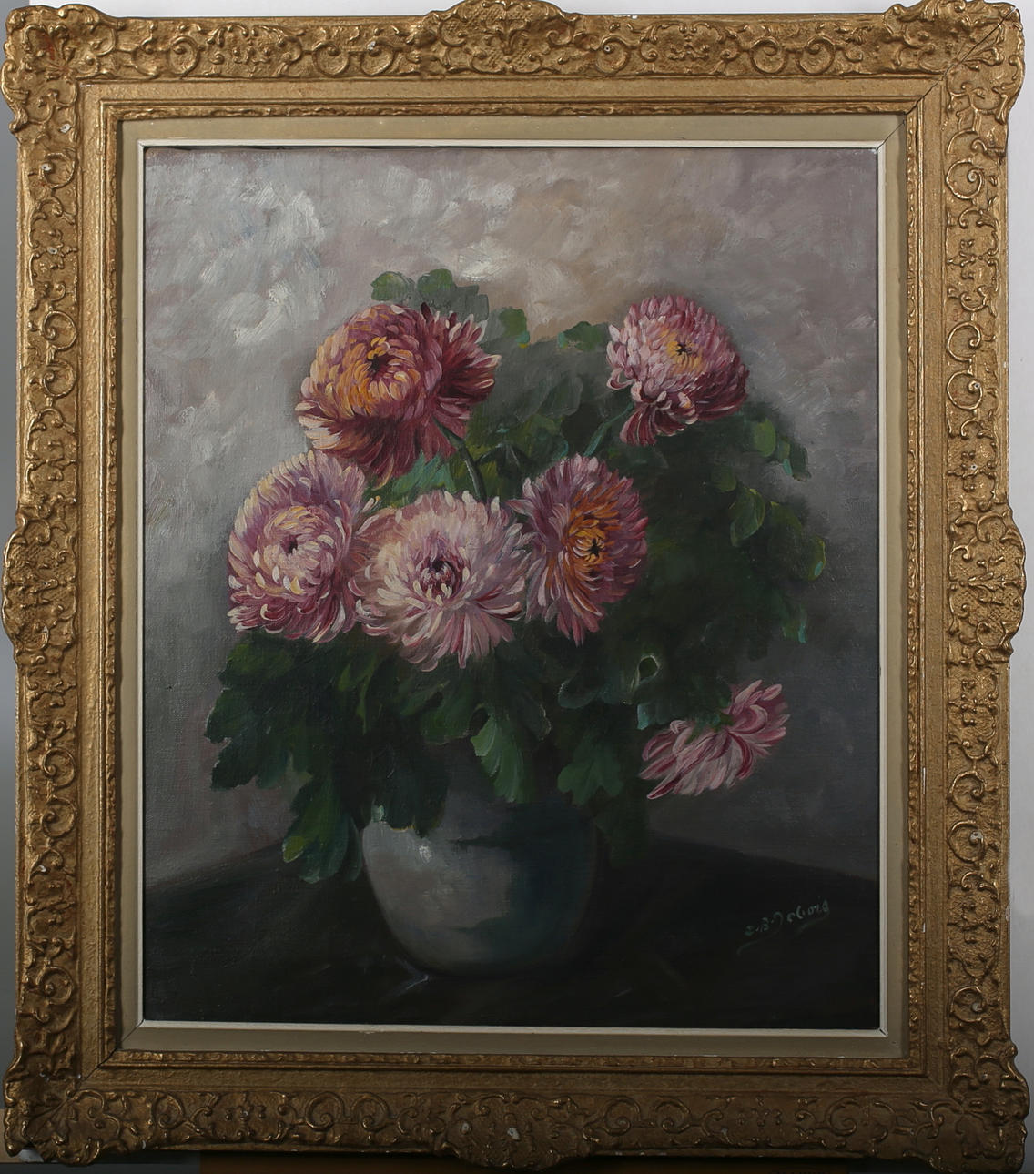 INGEBORG DEBOIS. Stilleben. Olja på duk. Signerad I Debois.