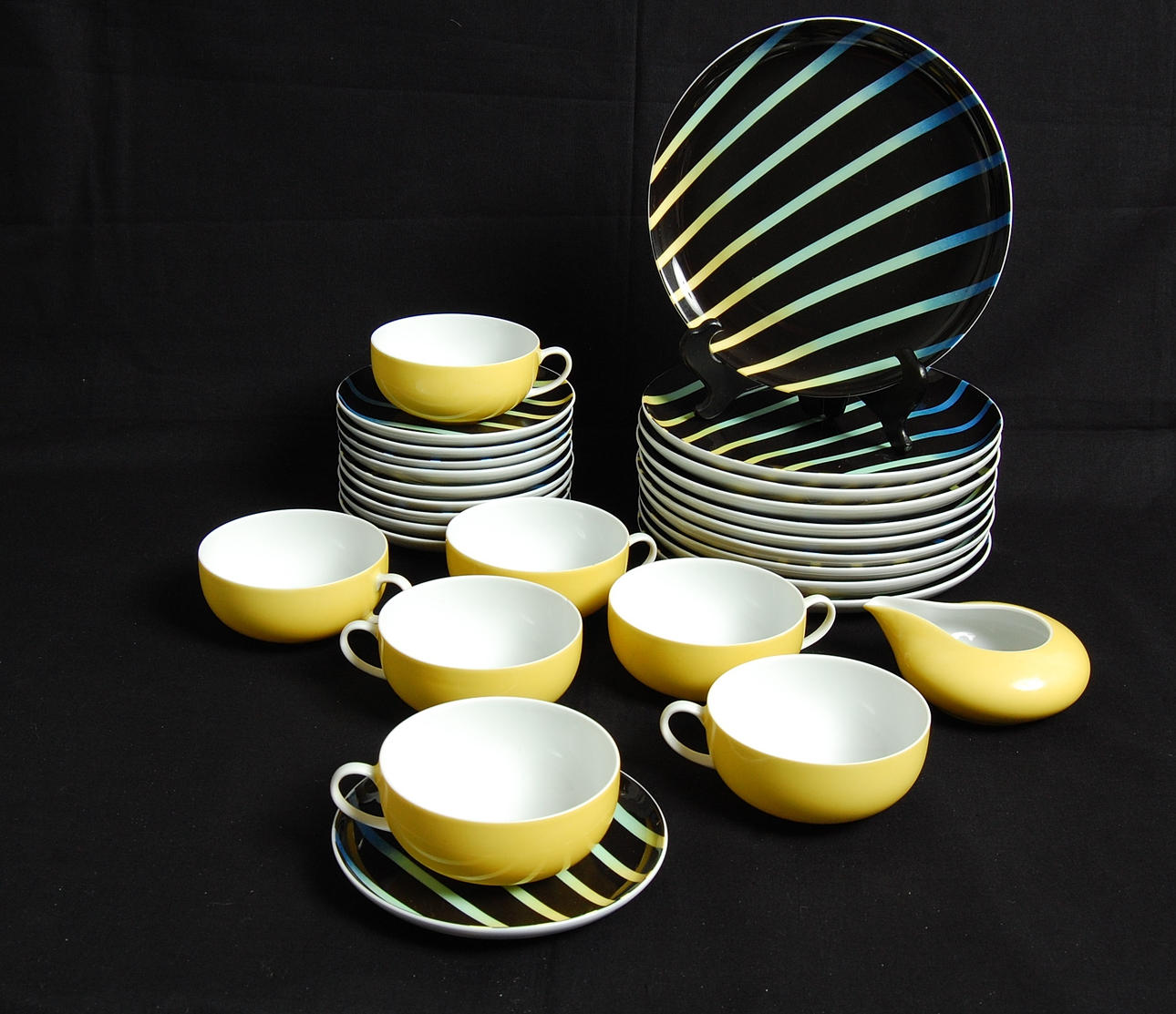 KAFFESERVIS, 28 delar, porslin, Arzberg, Tyskland, 1980-tal.