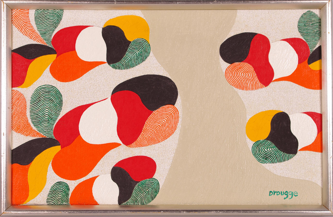 LARS DROUGGE. komposition, olja på duk.