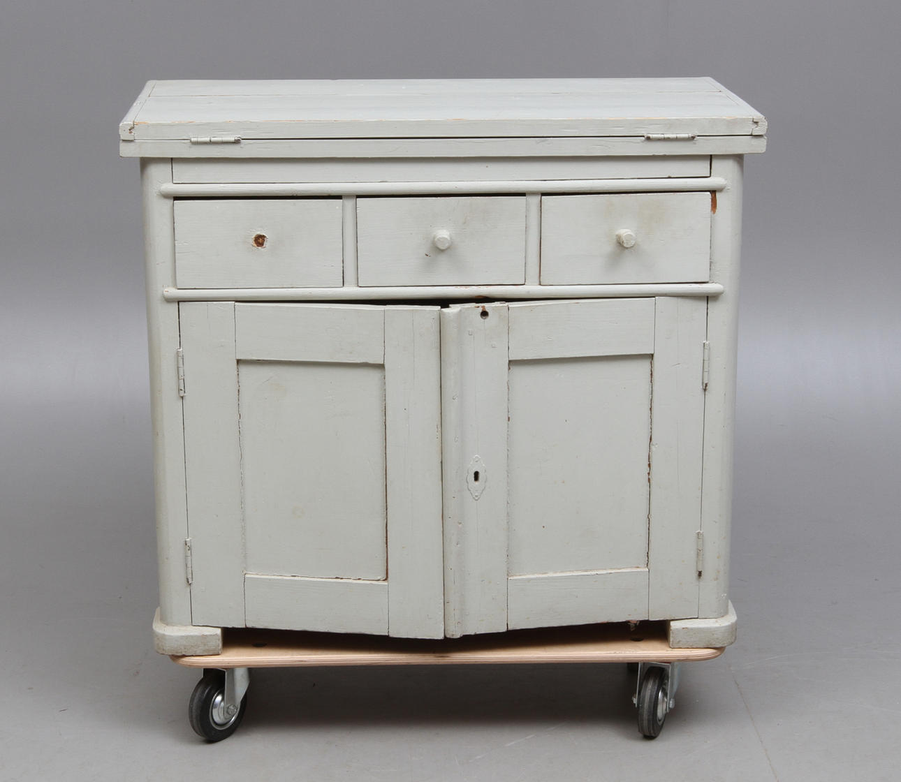 SKÄNK, med fällbar skiva, 1800-tal.