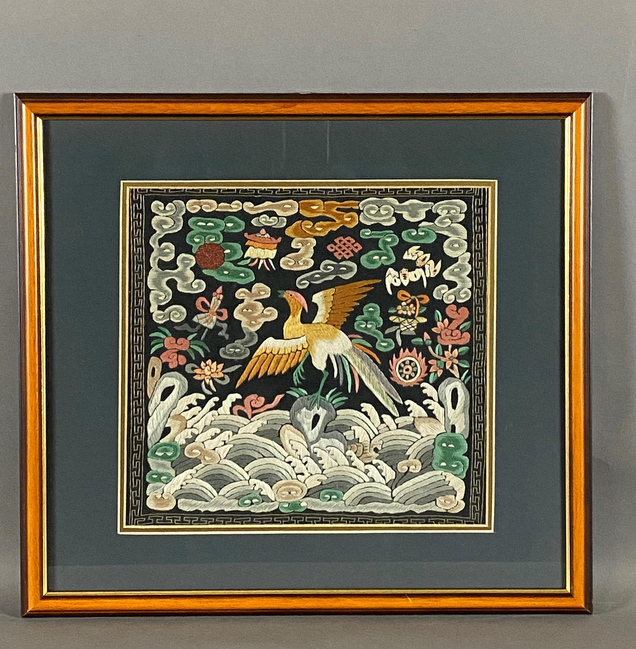 --Bordado chino al estilo de Mandarin Squares.