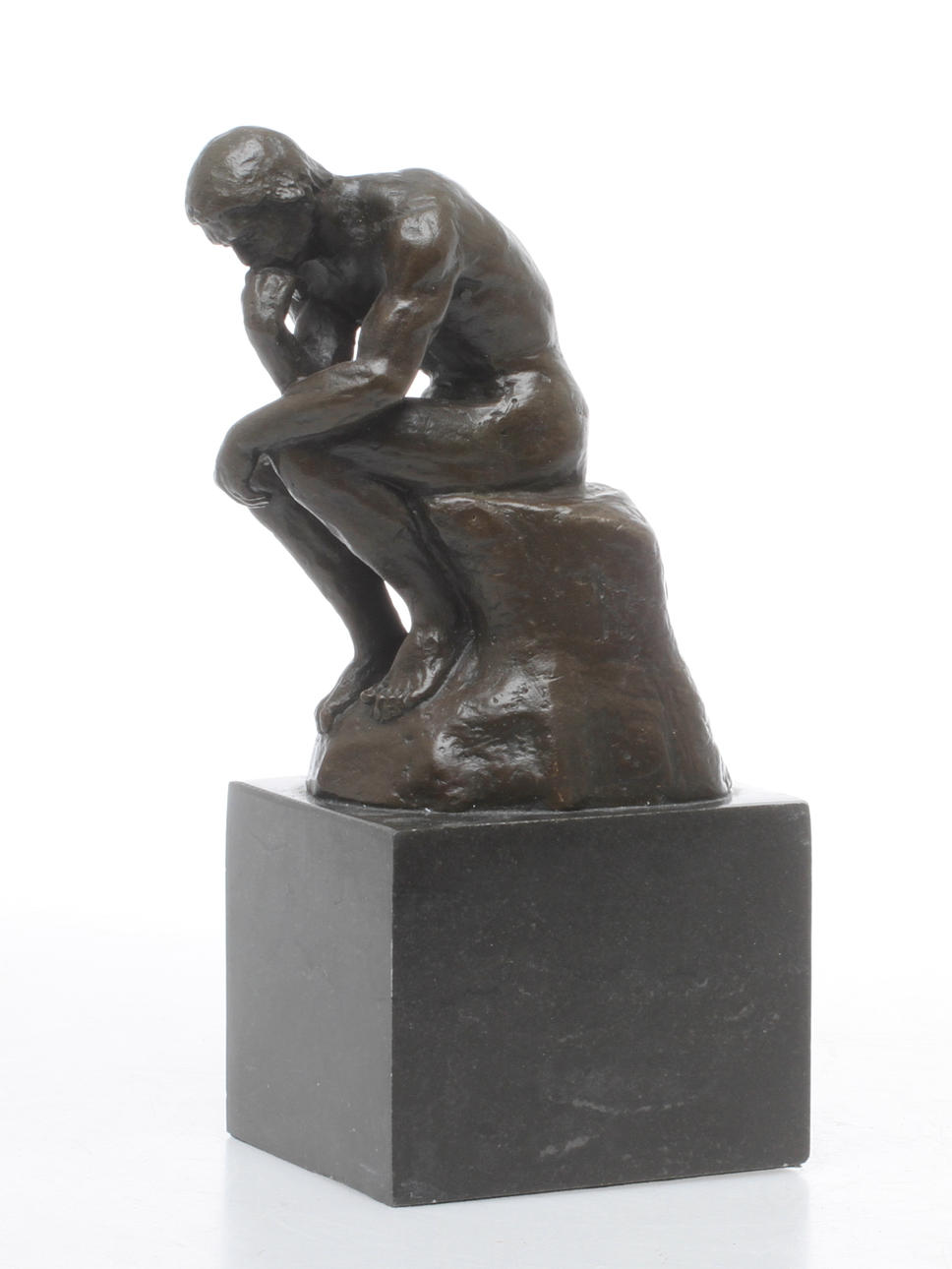 AUGUST RODIN. EFTER. Tänkaren/Le Penseur, skulptur, brons, signerad, märkt J.B. Deposee bronze garanti Paris.