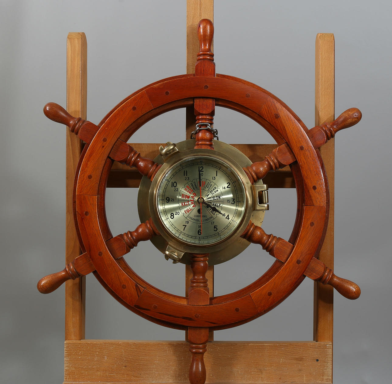 SHIP'S CLOCK, brass, Chadburns.
