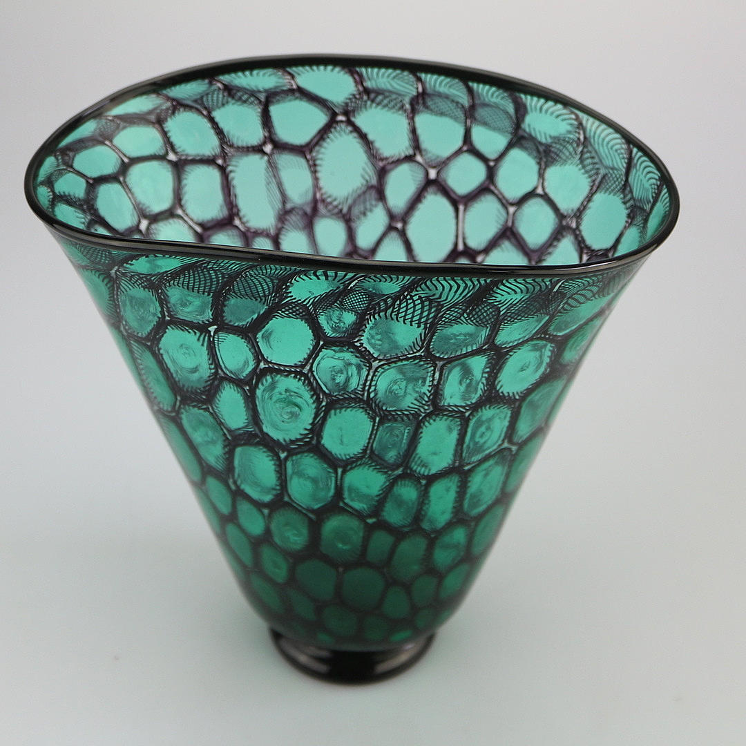 MURANO MURINNEN CARLO SCARPA VASE.