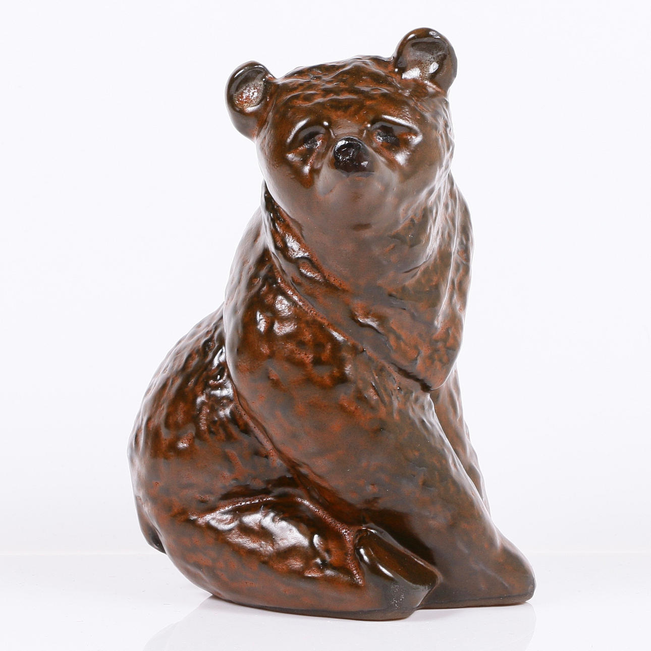 FIGURIN, keramik, björn, Ester Wallin, Upsala Ekeby.