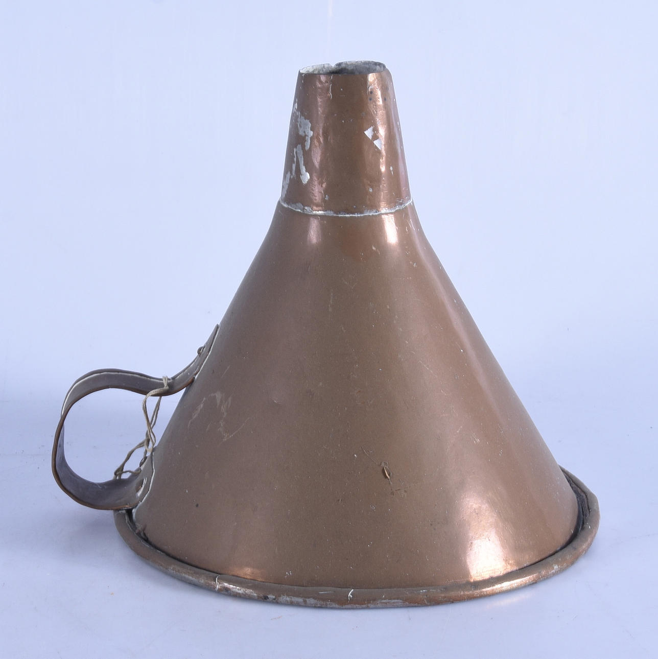 LARGE FUNNEL, copper, 17/19th century.