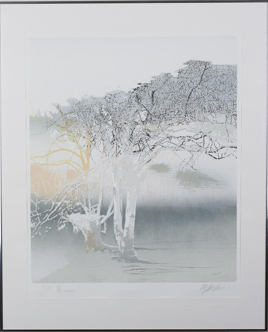 ULF ONSBERG. Träd. Serigrafi. Signerad. EA 24/30.