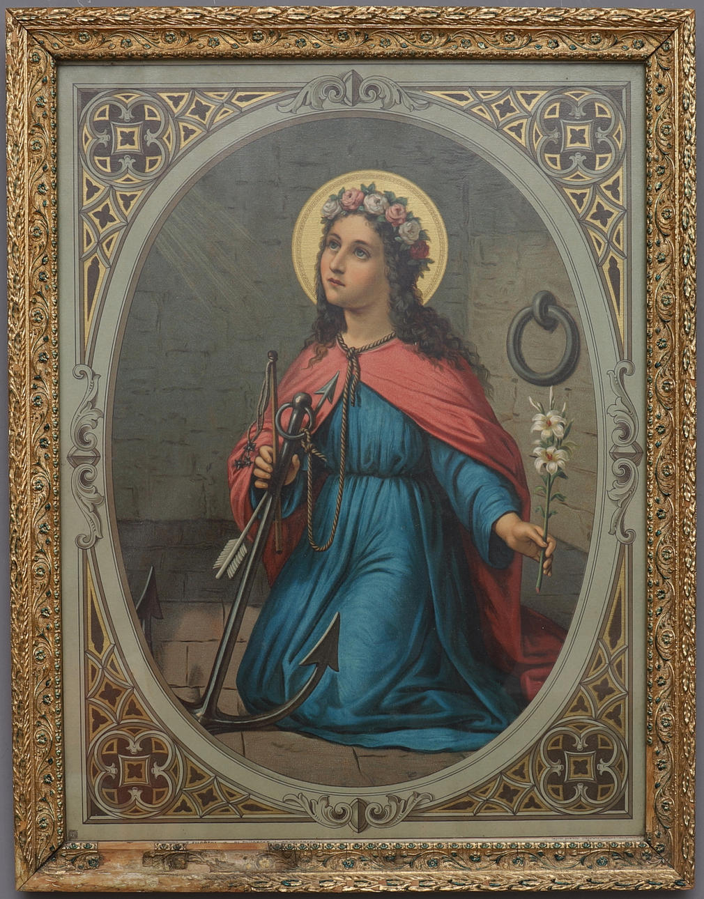 LETRA ANTIGUA, ''Santa Filomena''.