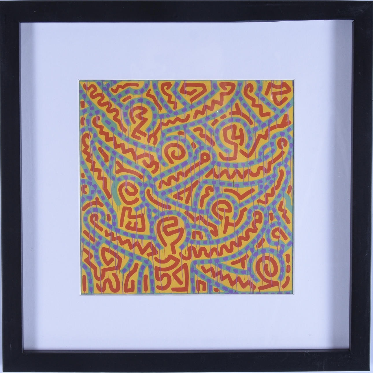 KEITH HARING. EFTER. Offsettryck, Phoenix Art museum, 1991.