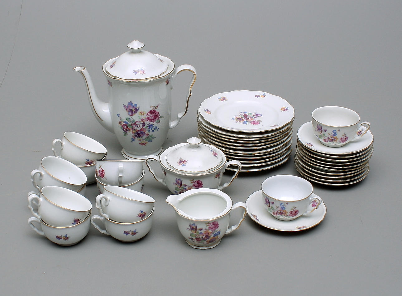 KAFFESERVIS, 26 delar, Czechoslovakia.