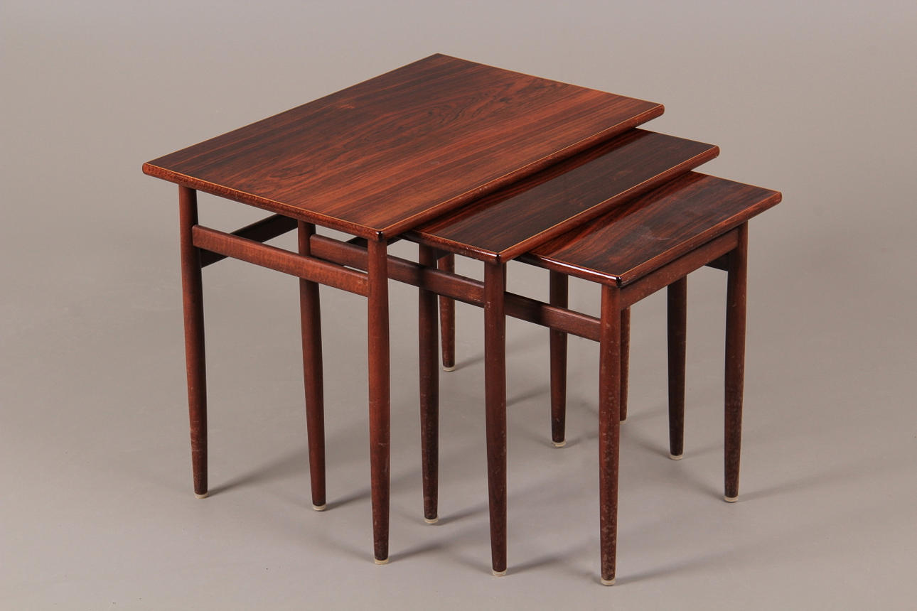 SATSBORD, 3 delar, Rosenträ.