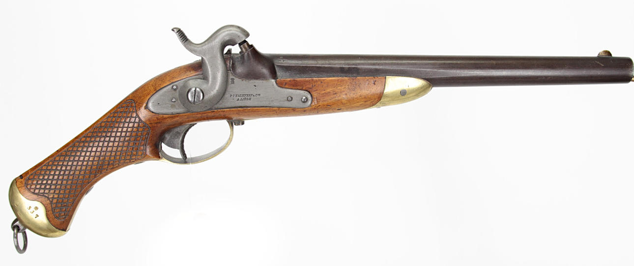 701. SWITCH PISTOL, Belgian, make PJMalherbe a Liege, model 1850 ...