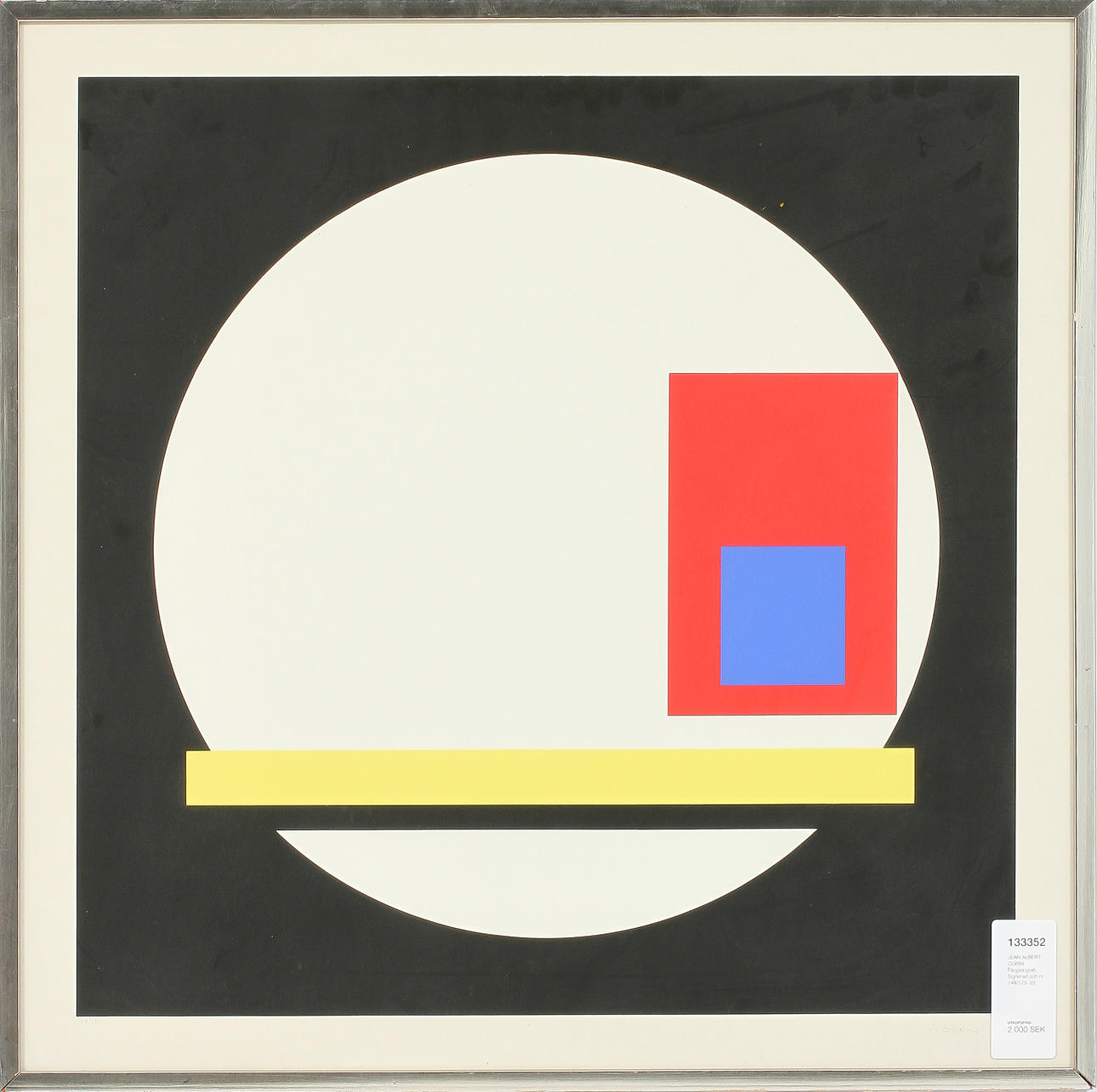 JEAN ALBERT GORIN. Färgserigrafi. Signerad och nr 148/175.