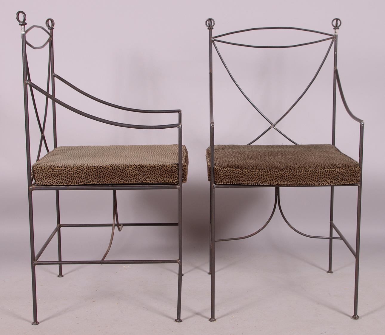 KARMSTOLAR, 1 par, smide.