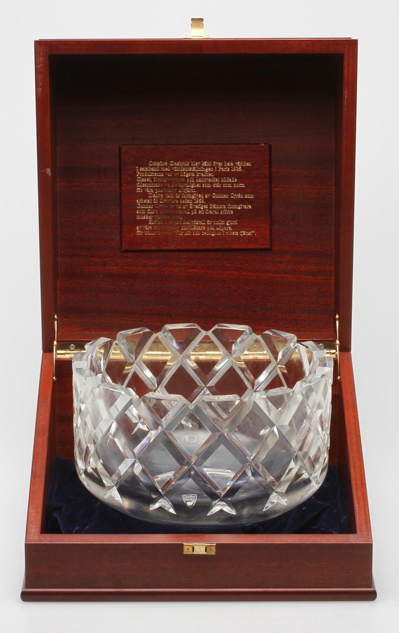 SKÅL, glas, "Sofiero", Gunnar Cyrén, Orrefors, 1900-talets fjärde kvartal.