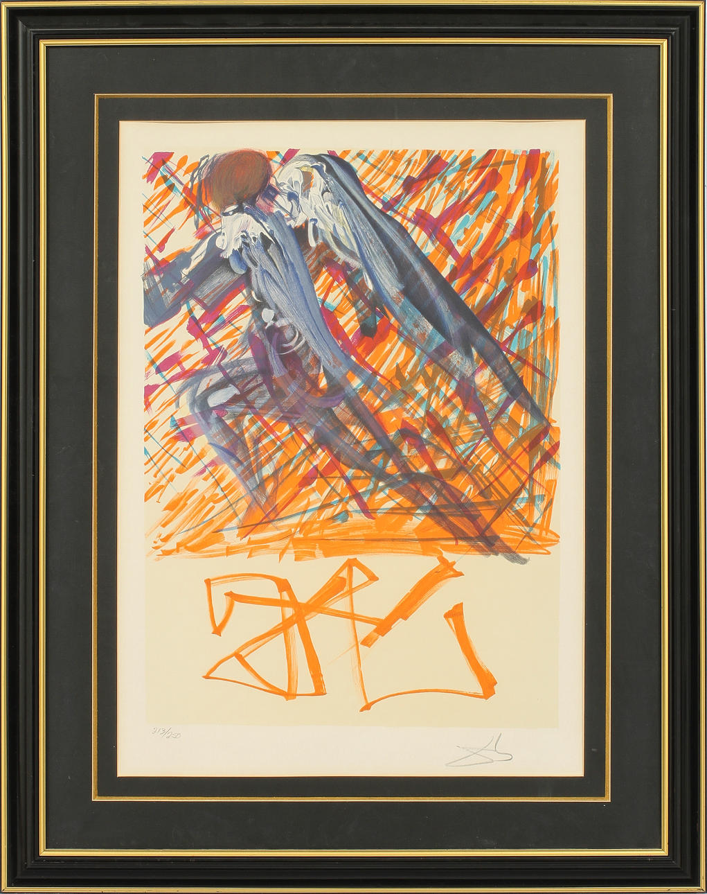 SALVADOR DALI, färglitografi, sign o numr 213/250.