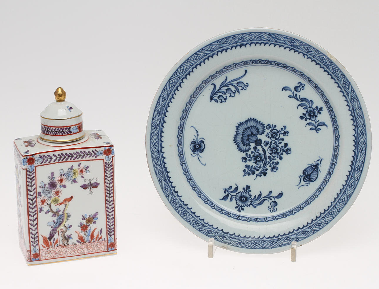 FAT, fajans, ostindia, 1700-tal samt TEDOSA, Dresden, 1900-tal.