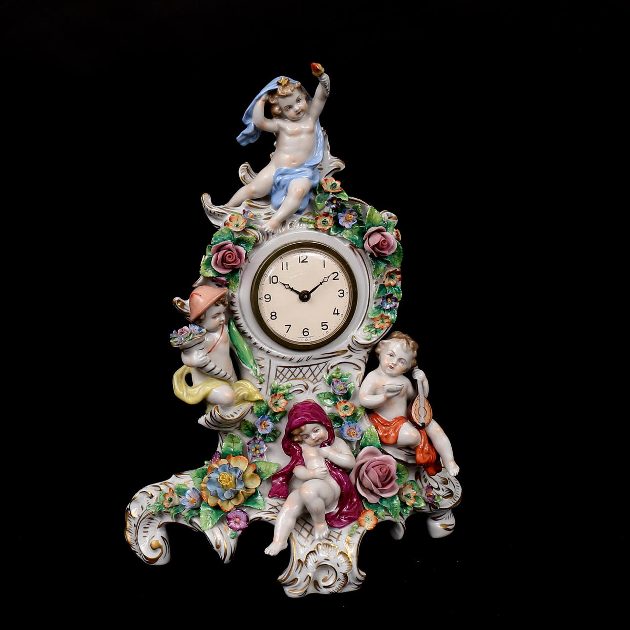 BORDSUR, Sitzendorf, Germany, Rococo style, circa mid 20th century.