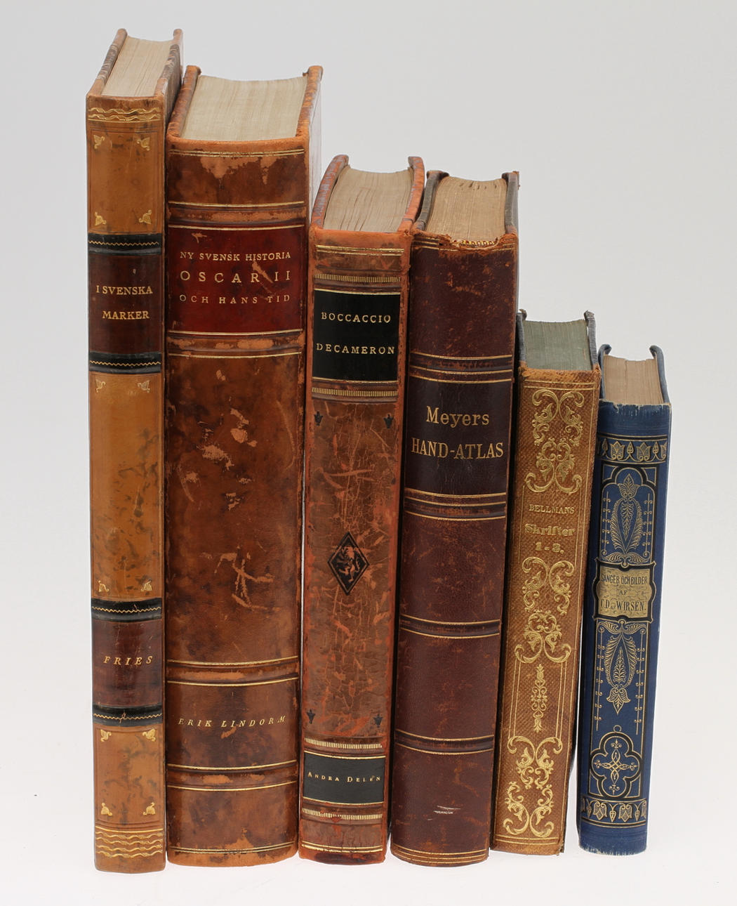 PARTI BÖCKER, 6 st. 18 och 1900-tal.