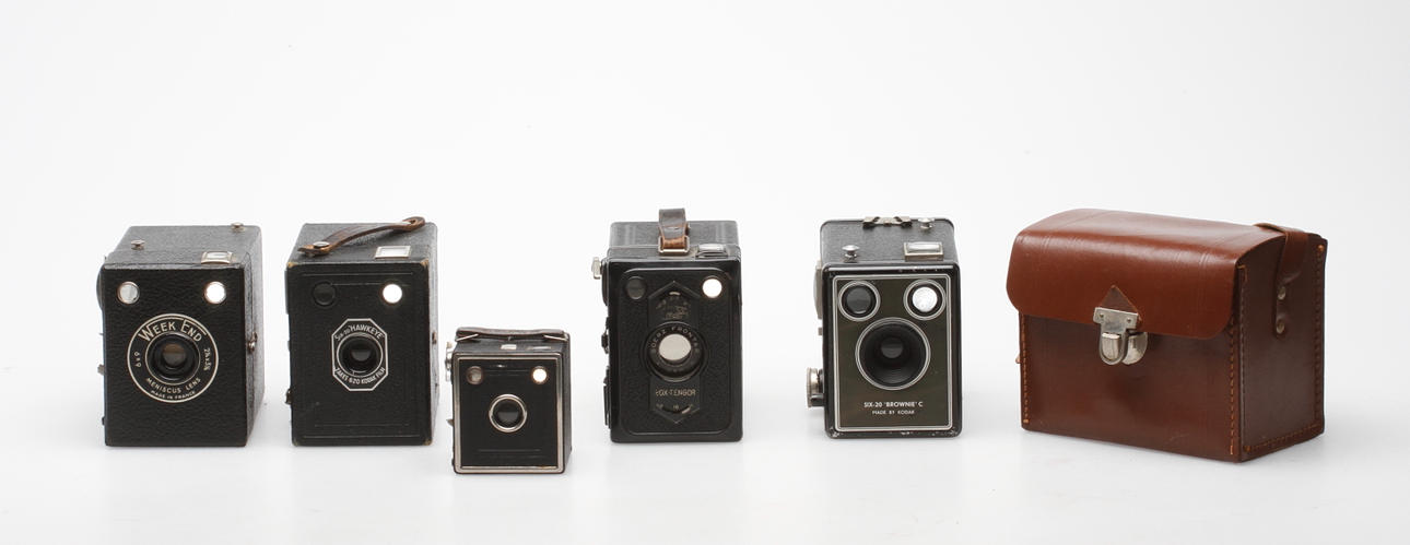 LÅDKAMEROR, 5 st, 1900-tal.