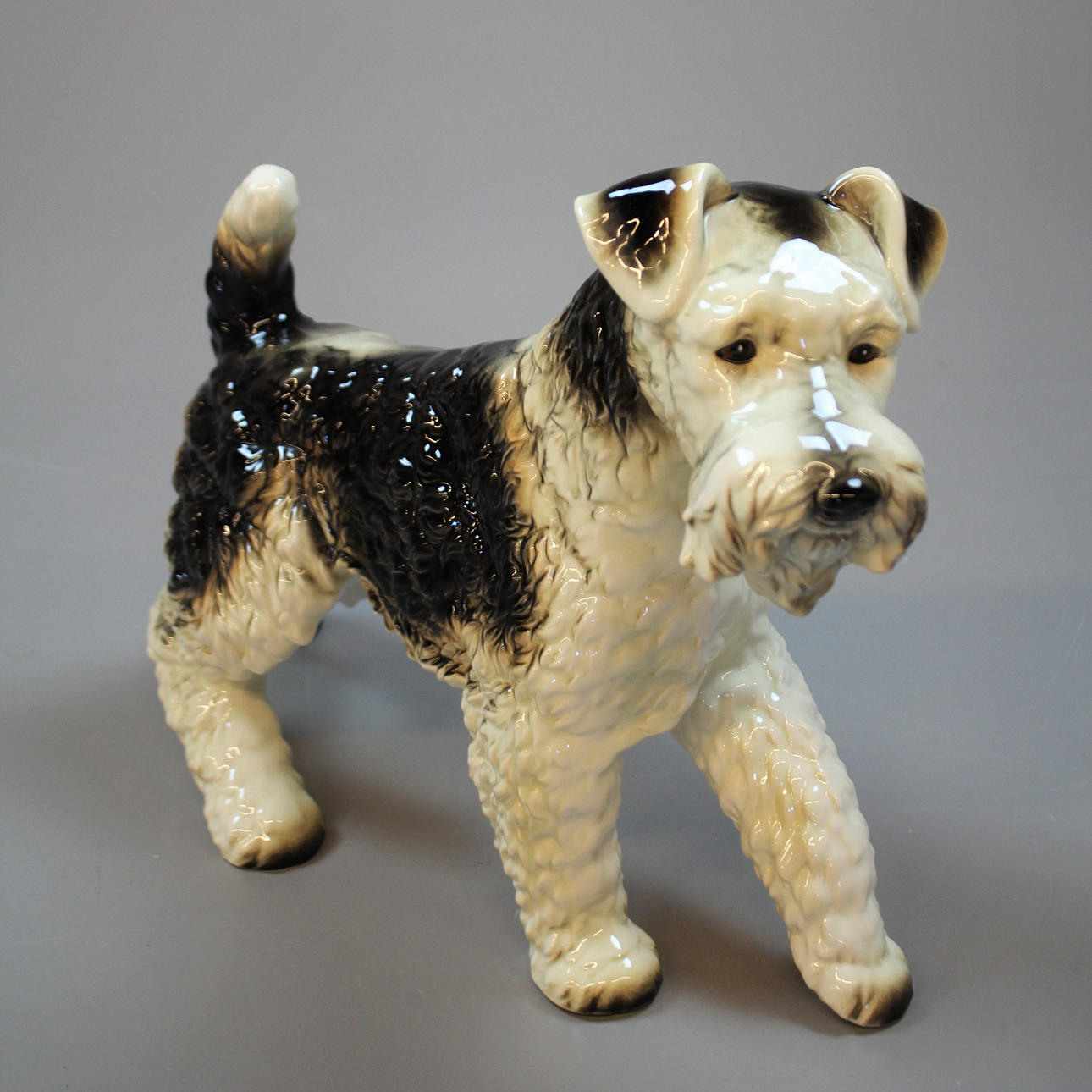 FIGURIN, porslin, hund, terrier, Goebel.