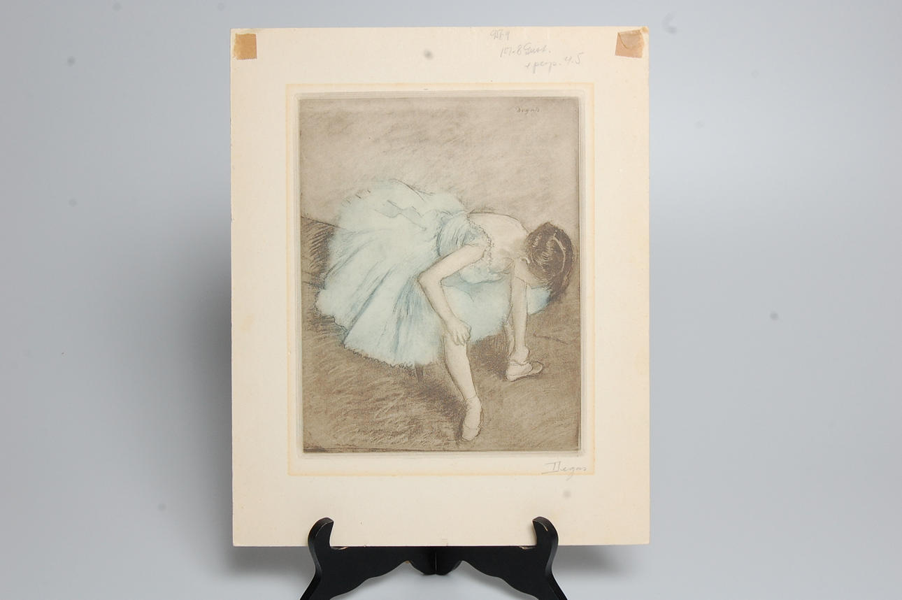 EDGAR DEGAS. EFTER. etsning, signerad i plåten.